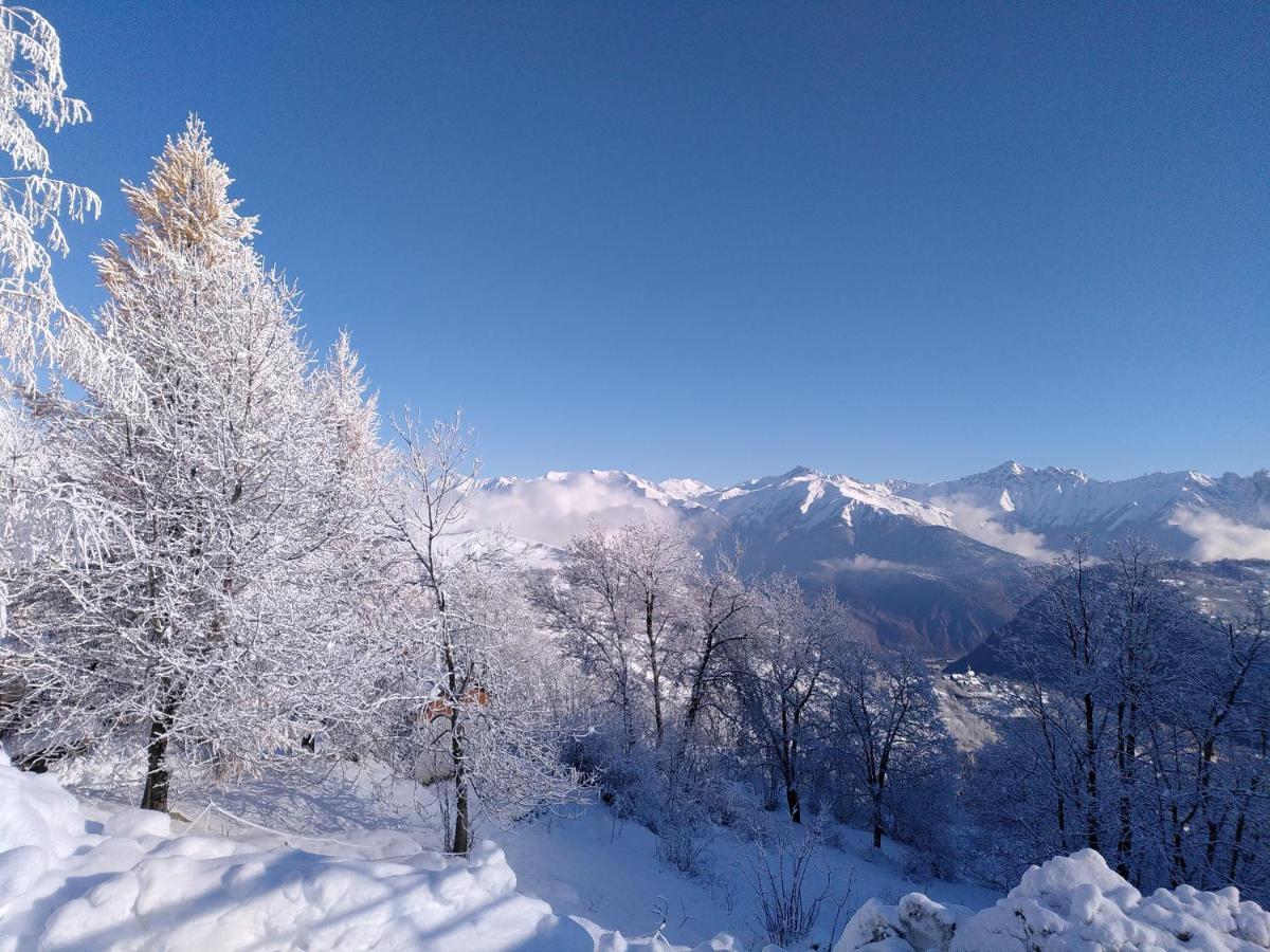 Apt 2 Chambres Calme Vue vallée 500m des pistes Le Corbier Esterno foto