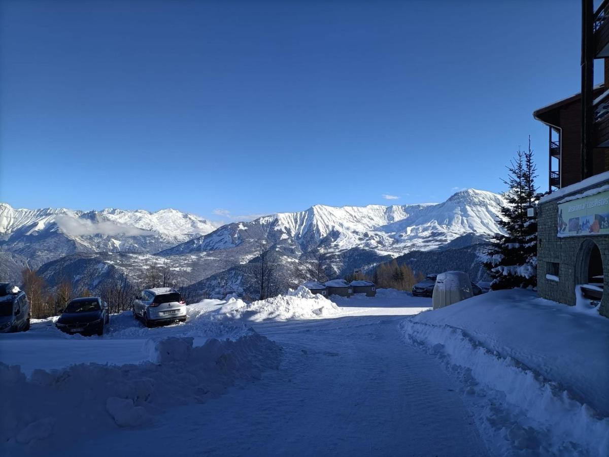 Apt 2 Chambres Calme Vue vallée 500m des pistes Le Corbier Esterno foto