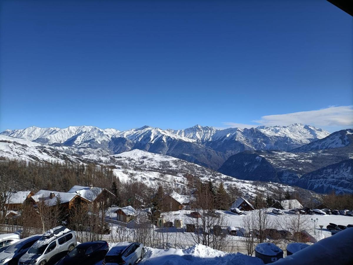 Apt 2 Chambres Calme Vue vallée 500m des pistes Le Corbier Esterno foto